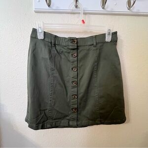 Forever 21 Green Pencil Mini Skirt
